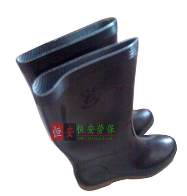 批發雙安紅葉黑色食品靴 PVC材質，耐油耐酸堿的專業足部防護鞋